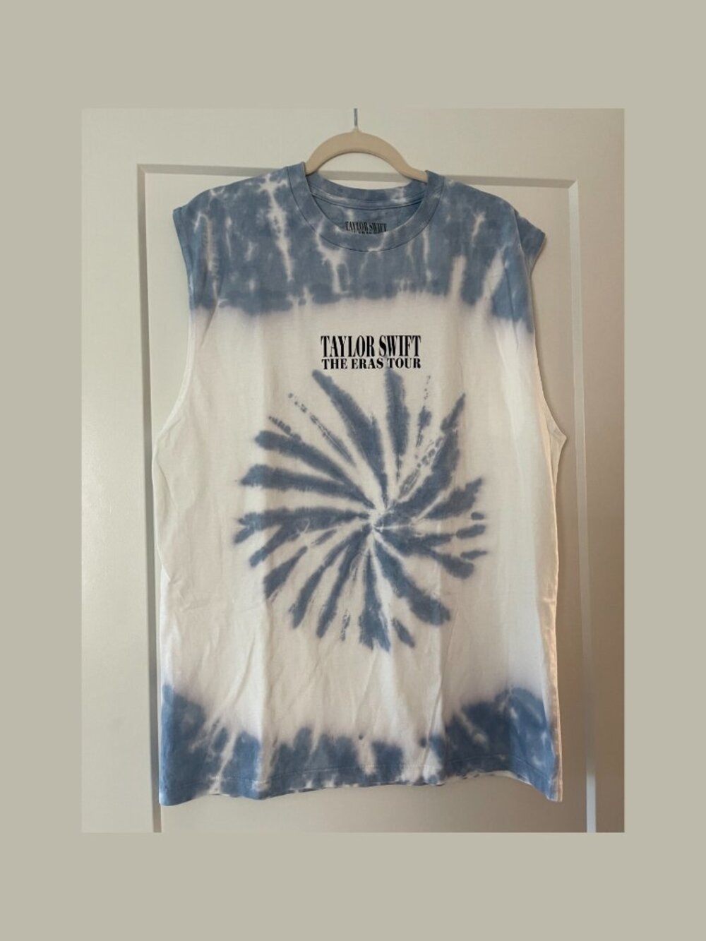 Taylor Swift The Eras Tour Official Tie-Dye White Tank Top Unisex Large